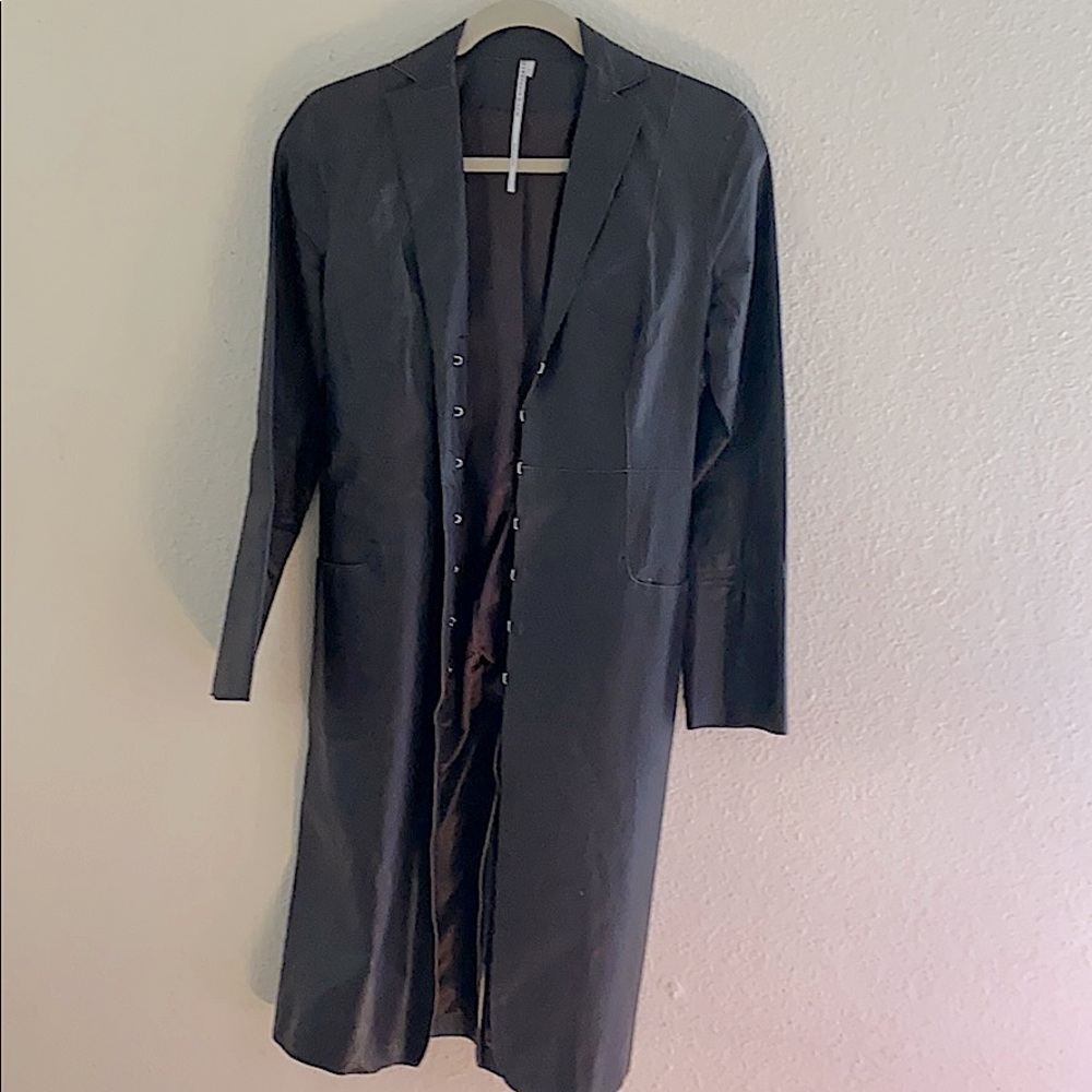 Leather coat